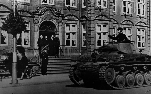 Tanque Alemão nas ruas de Copenhaguen -  Foto: Getty Images